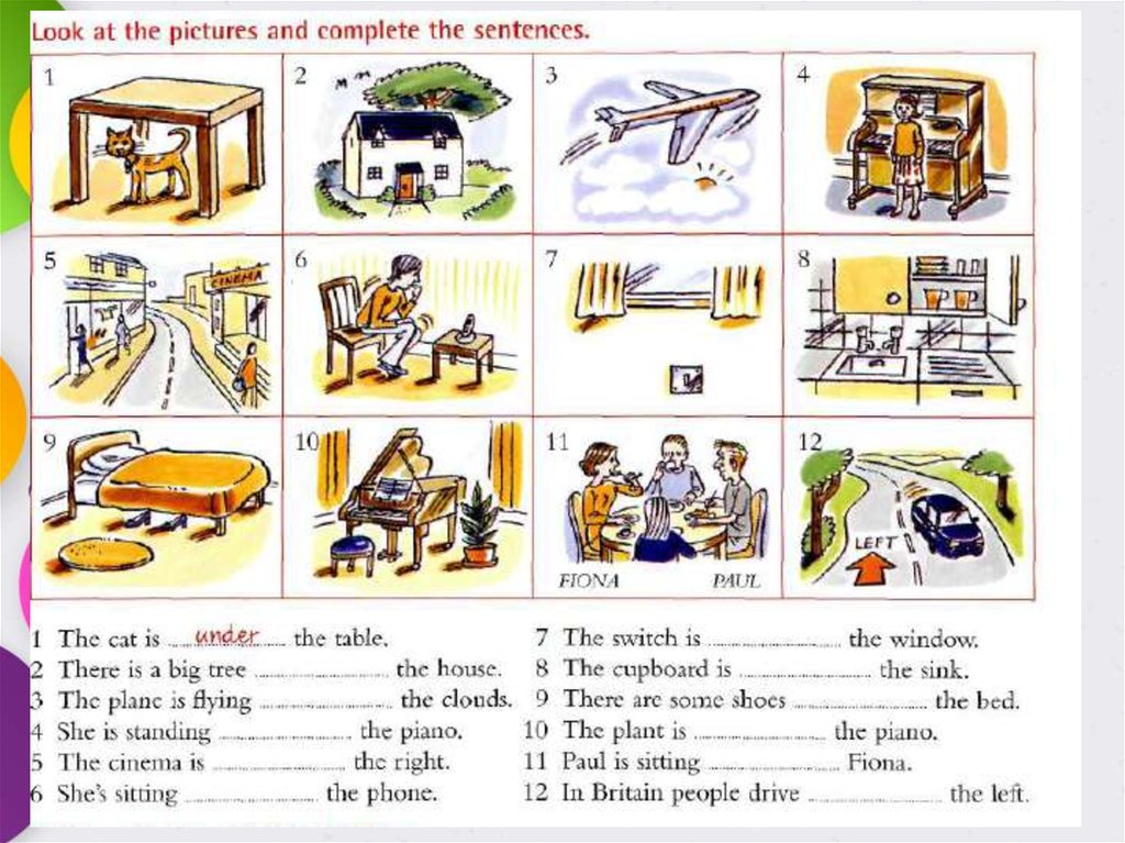 The things you can use in the lesson 4 класс презентация