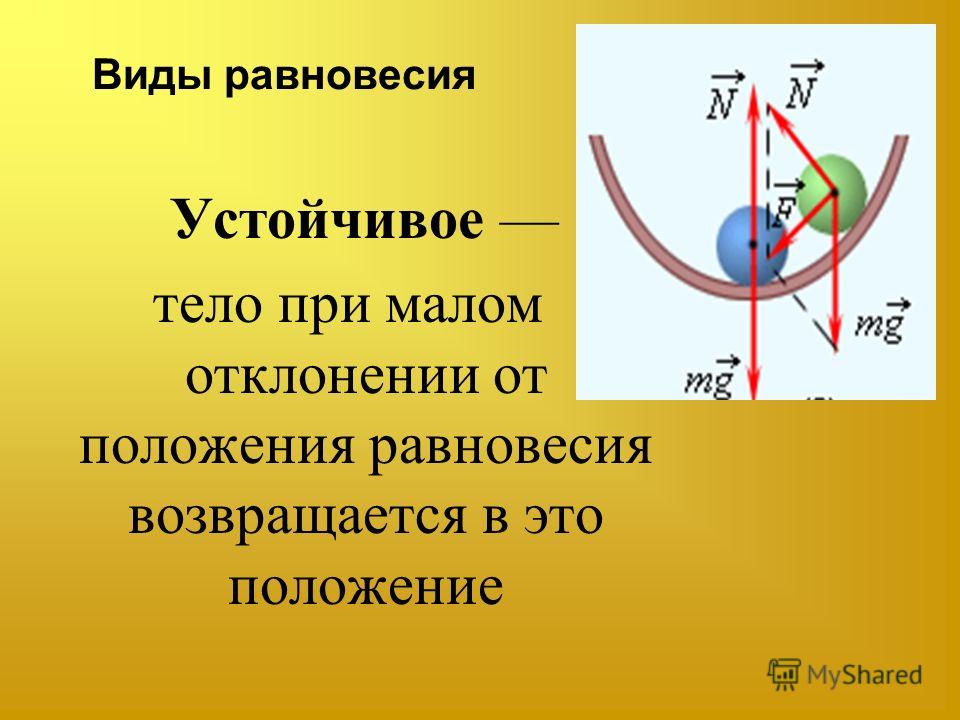 Какое равновесие называют устойчивым