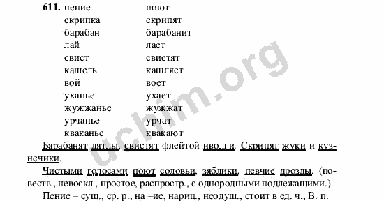 Русский язык пятый класс упражнение 611. Гдз по русскому языку номер 611.. Русский язык 5 класс номер 611. Готовые домашние задания по русскому 5 класс ладыженская. Гдз по рус яз 5 класс номер 611.