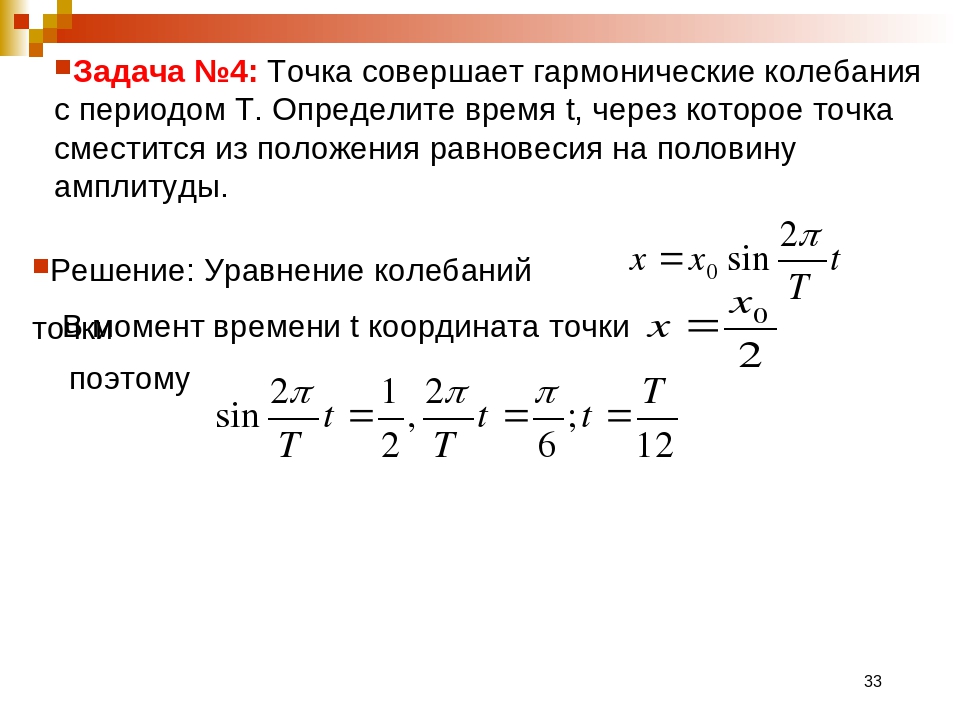 11 класс презентация решение задач механические колебания решение задач