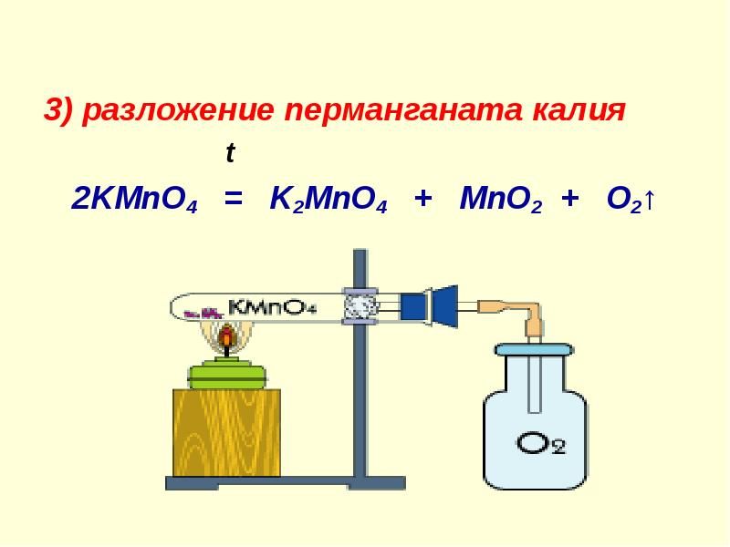 Кислород можно получить из формулы