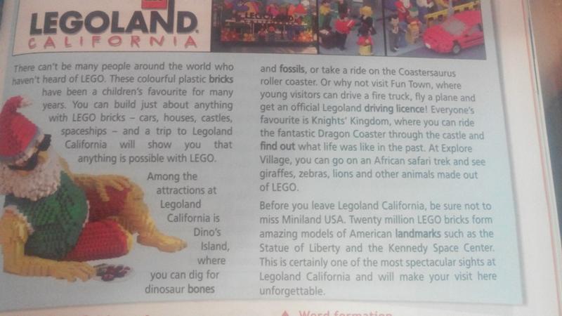 Перевод текста английский 9 класс spotlight. Английский язык текст про Леголенд. Английский язык 7 класс Legoland California. Legoland California текст на англ.