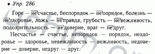 Русский язык 6 класс ладыженская 1 часть. 6 Класс номер 286.