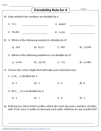 Divisibility Rule for 4